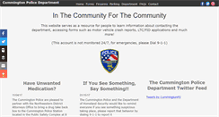 Desktop Screenshot of cummingtonpolice.com
